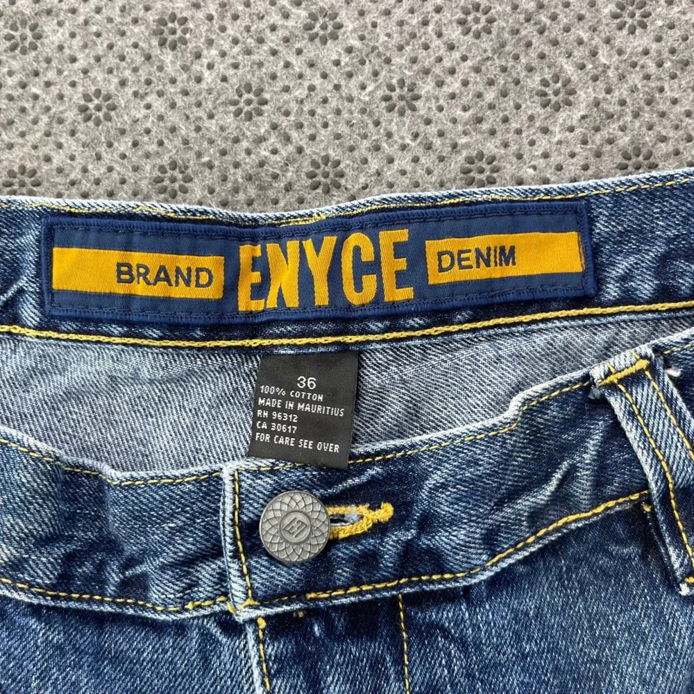 Y2K Enyce Denim Carpenter Jeans Mens 36x32 Double Knee Baggy Wide Leg Streetwear